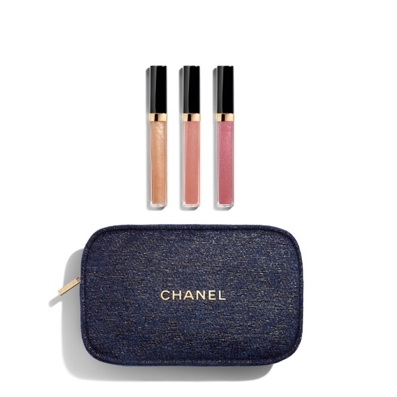 CHANEL LUXURY GIFT SET / POUCH & LIPGLOSS - Picture 12 of 14
